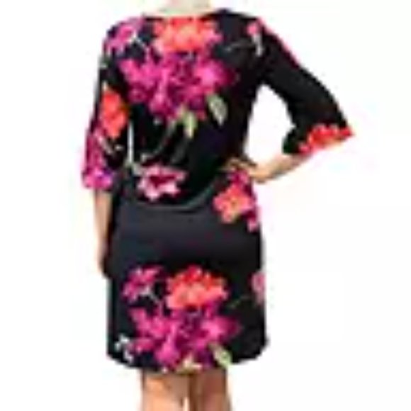 Alexandra+Oak Boat Neck Elbow Sleeve Dress Size Large - NWT - Picture 3 of 3